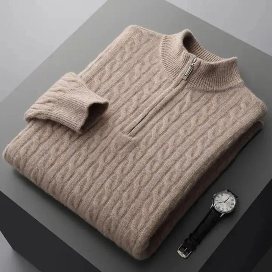 Marcello | Luxuriöser Half-Zip Pullover